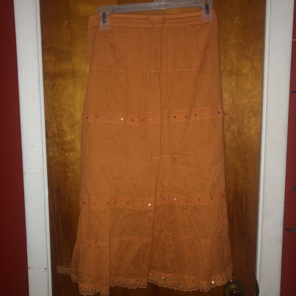Orange Skirt Large